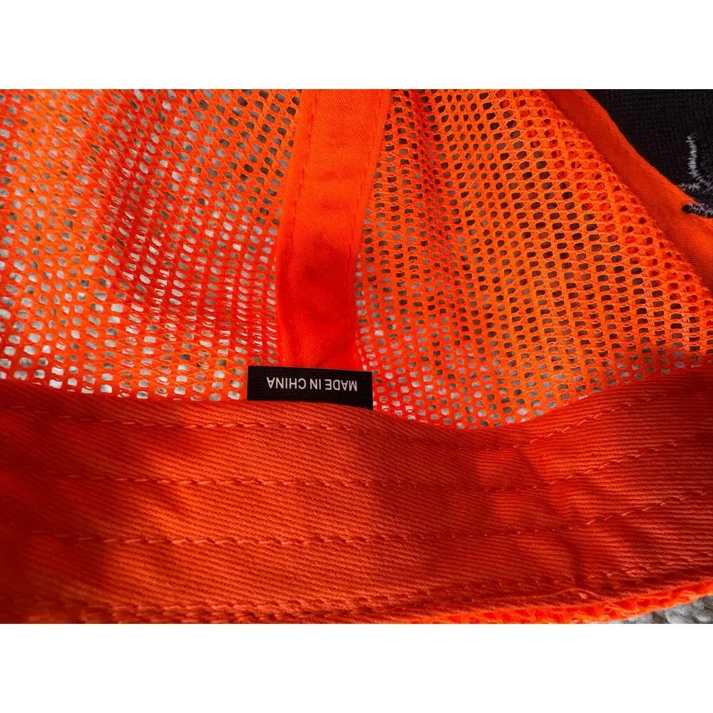 Richardson 882 Men's Blaze Trucker/ Baseball Cap Orange Deer Buck Logo Hunting